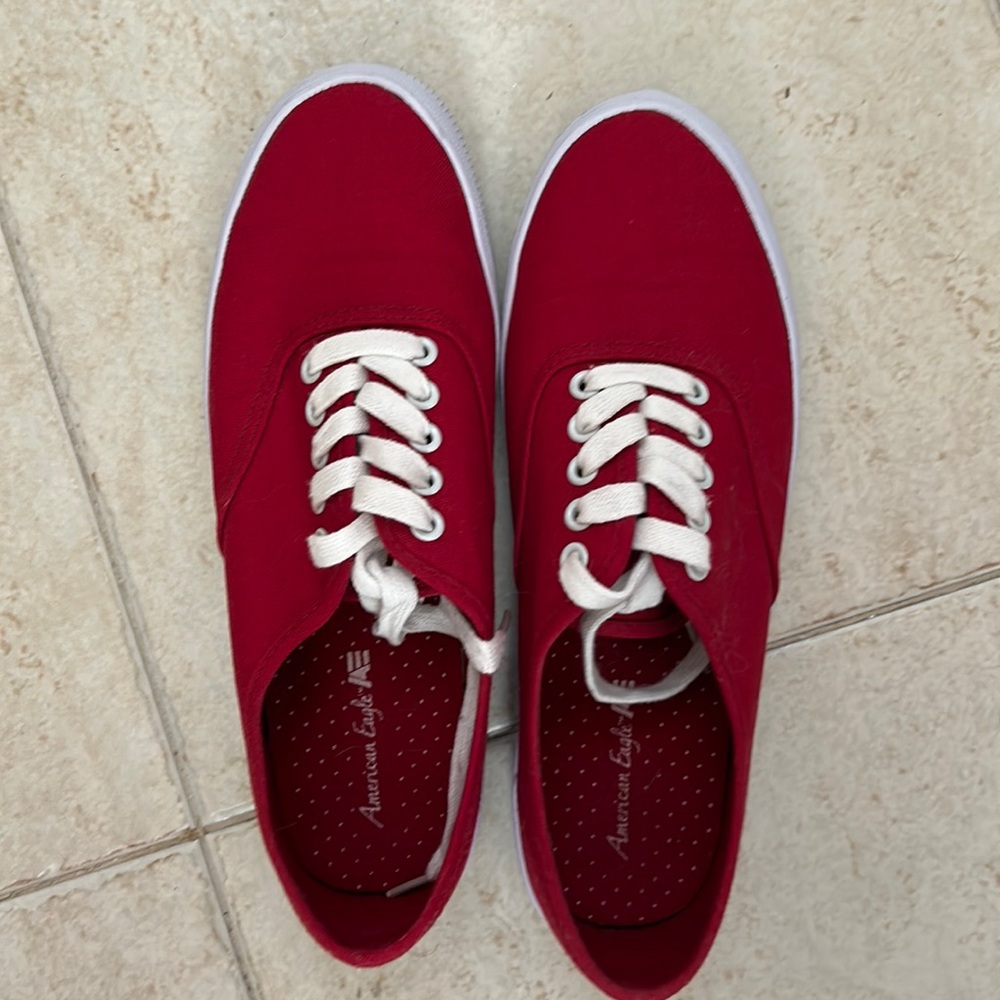 Tennis sneakers , red